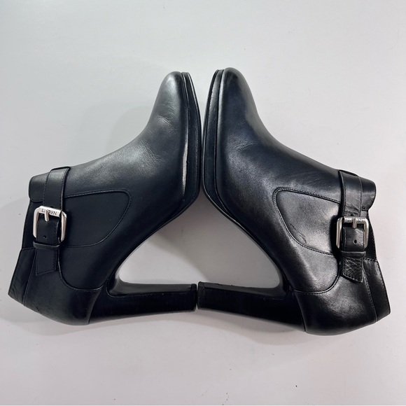 LAUREN by #RALPH LAUREN#  Black 🖤 Ankle Dress Booties - Picture 9 of 16